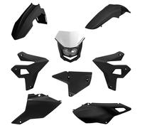 POLISPORT 91591 - Restyling Kit con Faro Halo Compatible con Suzuki DR-Z400 20'-25' - Kit Completo de Diseño Moderno, Fácil Instalación, Tornillería Incluida, y Acabado de Alta Calidad, Color Negro