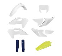 POLISPORT 91646 - Kit completo de plásticos con máscara para HUSQVARNA TE/FE 24'- con ajuste perfecto y calidad OEM para uso off-road, Color OEM 24'