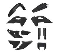 POLISPORT 91648 - Kit completo de plásticos con máscara para HUSQVARNA TE/FE 24'- con ajuste perfecto y calidad OEM para uso off-road, Color Negro