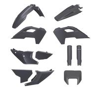 POLISPORT 91649- Kit completo de plásticos con máscara para HUSQVARNA TE/FE 24'- con ajuste perfecto y calidad OEM para uso off-road, Color Nardo Gris