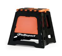 POLISPORT Elevador fijo para motocicleta plegable naranja/negro, negro