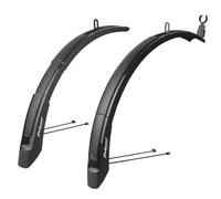 POLISPORT Mudguard Expander 65 Cross 26"/29"-Set, Unisex-Adult, Negro, Standard Size