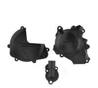 POLISPORT Juego De Protección De Embrague, Encendido Y Tapa De Bomba De Agua - Honda CRF 450 R (17-22), negro