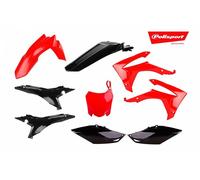 Polisport Juego Plástico Apto An Honda Crf 250 14-17 Crf 450 13-16 Rojo/Negro