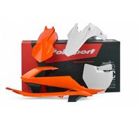 Polisport Juego Plástico Apto An KTM SX 65 16-23 Gas Mc 65 21-23 Naranja/Blanca