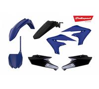 POLISPORT Kit plástico azul/negro Yamaha YZ250/450F, negro