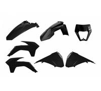 POLISPORT Kit plástico negro Enduro Restyle KTM EXC/EXC-F, negro