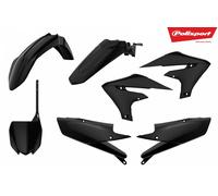 POLISPORT Kit plástico negro Yamaha YZ450F, negro