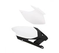 Polisport Laterales Compatible Con Yamaha WRF 250 07-14 450 07-11 Blanco/Negro