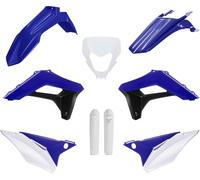 POLISPORT 91381 - Kit Completo de Plásticos (C/Protectores de Horquilla) SHERCO S-Azul/Blanco