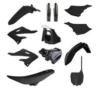 Polisport Off Road 91573 Yamaha YZ125/250 MX Kit Plástico & Restyling 2002-2021 Motocross Guardabarros Del/Tras, Tomas Radiador, Airbox, Paneles Laterales, Asiento y Depósito - Ajuste OEM, Negro