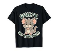 Polite Guilt Mouse Humor Funny Apology Saying Camiseta