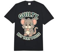 Polite Guilt Mouse Humor Funny Apology Saying Comfort Colors Adult Heavyweight T-Shirt