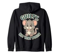 Polite Guilt Mouse Humor Funny Apology Saying Sudadera con Capucha