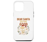 Política de Navidad Dear Santa Definir Buena Diversión Parodia Hombre Carcasa para iPhone 12 Pro MAX