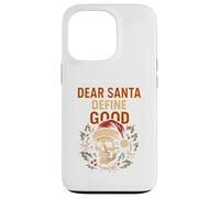 Política de Navidad Dear Santa Definir Buena Diversión Parodia Hombre Carcasa para iPhone 13 Pro