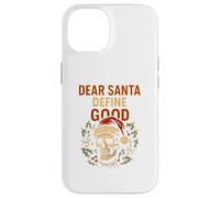 Política de Navidad Dear Santa Definir Buena Diversión Parodia Hombre Carcasa para iPhone 14
