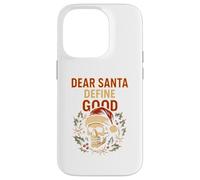 Política de Navidad Dear Santa Definir Buena Diversión Parodia Hombre Carcasa para iPhone 14 Pro