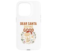 Política de Navidad Dear Santa Definir Buena Diversión Parodia Hombre Carcasa para iPhone 15 Pro
