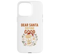 Política de Navidad Dear Santa Definir Buena Diversión Parodia Hombre Carcasa para iPhone 15 Pro MAX