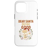 Política de Navidad Dear Santa Definir Buena Diversión Parodia Hombre Carcasa para iPhone 16 Pro MAX