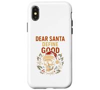 Política de Navidad Dear Santa Definir Buena Diversión Parodia Hombre Carcasa para iPhone X/XS