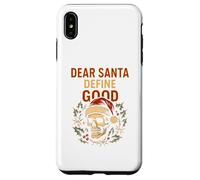 Política de Navidad Dear Santa Definir Buena Diversión Parodia Hombre Carcasa para iPhone XS MAX