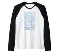 Política Liberal para Las Elecciones estadounidenses Cita de Camiseta Manga Raglan