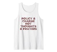 Política y Cambio No Pensamientos Oraciones Reforma de Armas Político Camiseta sin Mangas