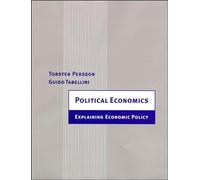 Political Economics: Explaining Economic Policy (Zeuthen Lectures)