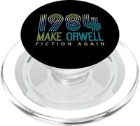 Political Make 1984 Fiction Again Privacy PopSockets PopGrip para MagSafe