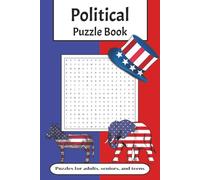 Political Puzzle Book: Crosswords and Word Searches with Easy to Read Print about Politics, Government and More | 6x9 inches, 170 Pages | 75+ Puzzles ... Gift for Vacations, Holidays and Free Time