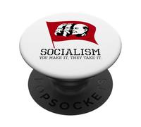 Político anticomunista y socialista - Marx Engels Lenin PopSockets PopGrip Adhesivo