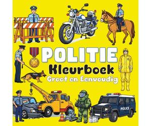 POLITIE Kleurboek Dik & Eenvoudig: Voor volwassenen, senioren en kinderen | 51 Eenvoudige ontwerpen met dikke lijnen, politieauto's, speurhonden (K9), ... Eenvoudige Kleurboeken door Coloring Story)