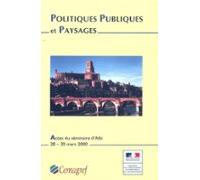 Politiques Publiques Et Paysages (ebook)