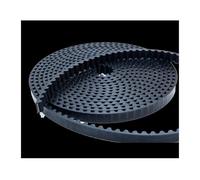 Poliuretano PU Negro Transportador Transmisión Dentada STD5M Correa Distribución STS S5M Extremo Abierto Con Cable Acero Motor Máquina CNC Correa Transmisión(2meter,30mm)