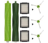 Polj - Accesorios de repuesto compatibles con iRobot Roomba e5 i7 i7 Plus i3158 i7156 i7158 i7558 e5154 e5158, cepillos rodillos de goma, cepillos laterales, filtros AeroForce High Efficiency Hepa