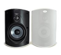 Polk Audio Atrium 6 Altavoces al aire libre con recinto reflejo de bajo (par blanco) - Durabilidad para todo clima | Cobertura de sonido amplia | Sis