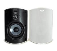 Polk Audio Atrium 6 - Pareja Altavoces, Color Blanco | Woofer de 13,34 cm y tweeter de 1 pulgada, graves PowerPort, resistente a los rayos UV y a la lluvia