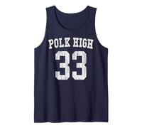 Polk High Football 33 Bundy No Maam - Antiguo Delantero y Trasero Camiseta sin Mangas