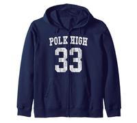 Polk High Football 33 Bundy No Maam - Antiguo Delantero y Trasero Sudadera con Capucha