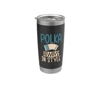 Polka always in Style Polaco Polka Vaso térmico de acero inoxidable de doble pared