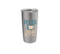 Polka always in Style Polaco Polka Vaso térmico de acero inoxidable de doble pared