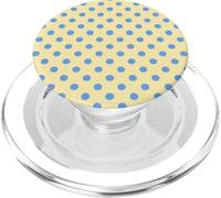 Polka Dot Blue and Yellow Polkadots PopSockets PopGrip para MagSafe