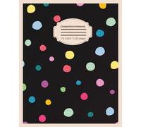 Polka Dot Composition Notebook: Journal with a Cute and Modern Design, 110 Pages, 7.5 x 9.25"