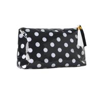 Polka Dot Print Makeup Bags for Women,PVC Retro Polka Dot Makeup Bags with Tassel Stylish Glossy Storage Bag Waterproof Cosmetics Organizer Earphones/Data Cables/Jewelry Storage Pack