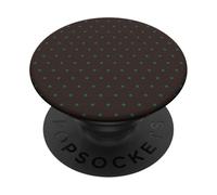 Polka Dot Rockabilly Cute Mocha Brown and Aqua Polkadot Case PopSockets PopGrip Adhesivo