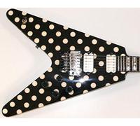 Polka Dots Flying Sticker Vinyl Body Guitar & Bass Pegatinas Vinilo Para Guitarra (blanco)