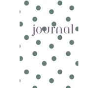 Polka Dots Lined Journal Notebook, 100 Pages - Hardcover Journaling Notebook for Work, School & Note Taking