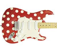 Polka Dots Strato Sticker Vinyl Body Guitar & Bass Pegatinas Vinilo Para Guitarra (blanco)